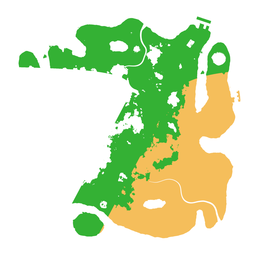 Biome Rust Map: Procedural Map, Size: 3500, Seed: 337480447