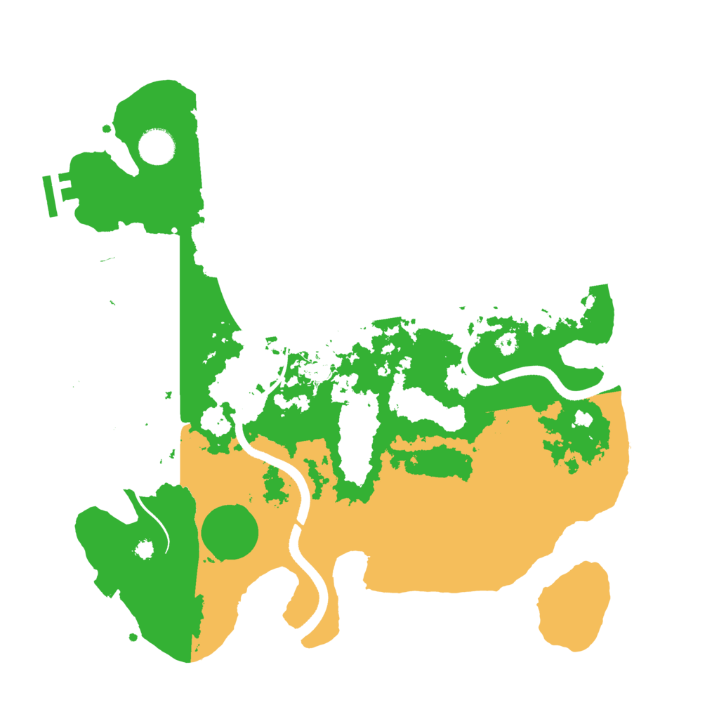 Biome Rust Map: Procedural Map, Size: 3500, Seed: 64152