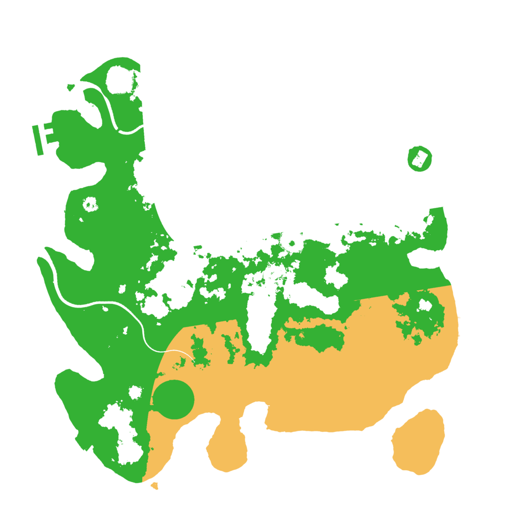 Biome Rust Map: Procedural Map, Size: 3500, Seed: 64152
