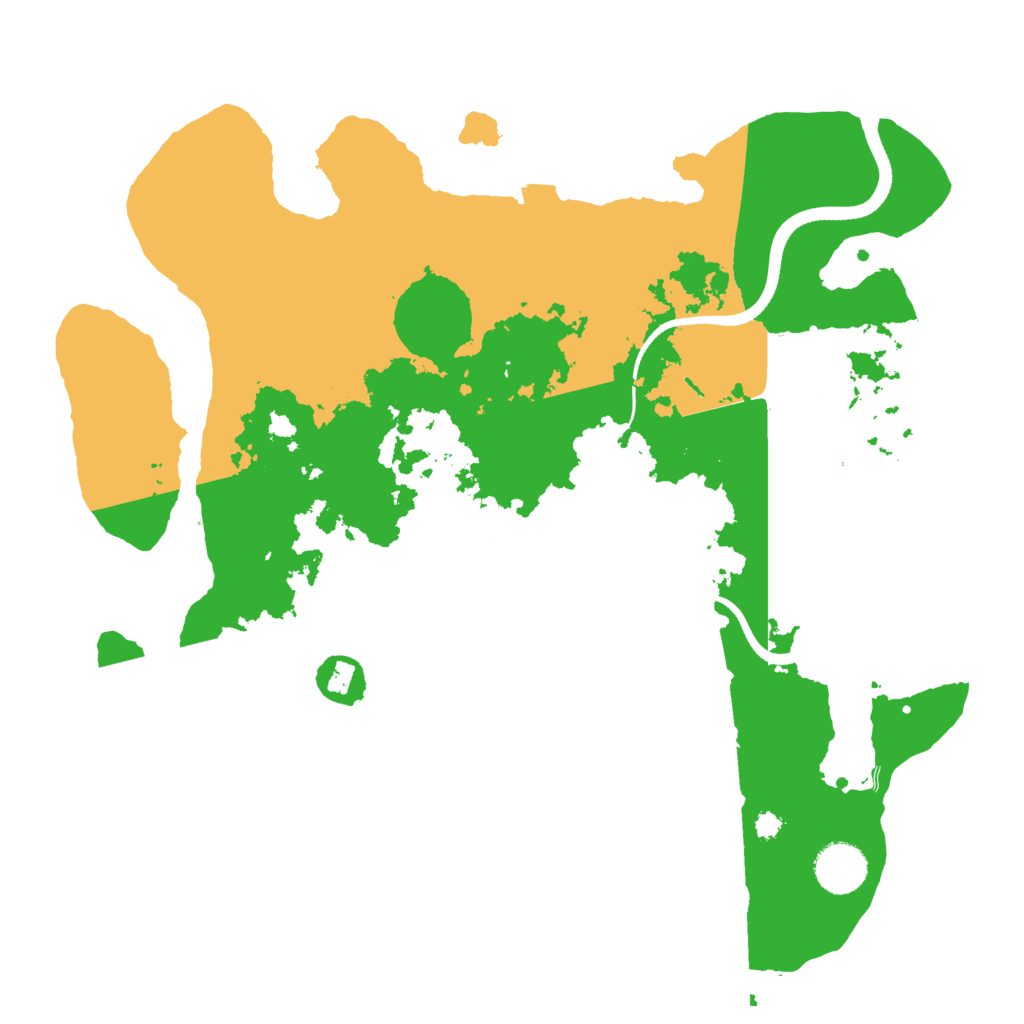 Biome Rust Map: Procedural Map, Size: 3500, Seed: 581118176