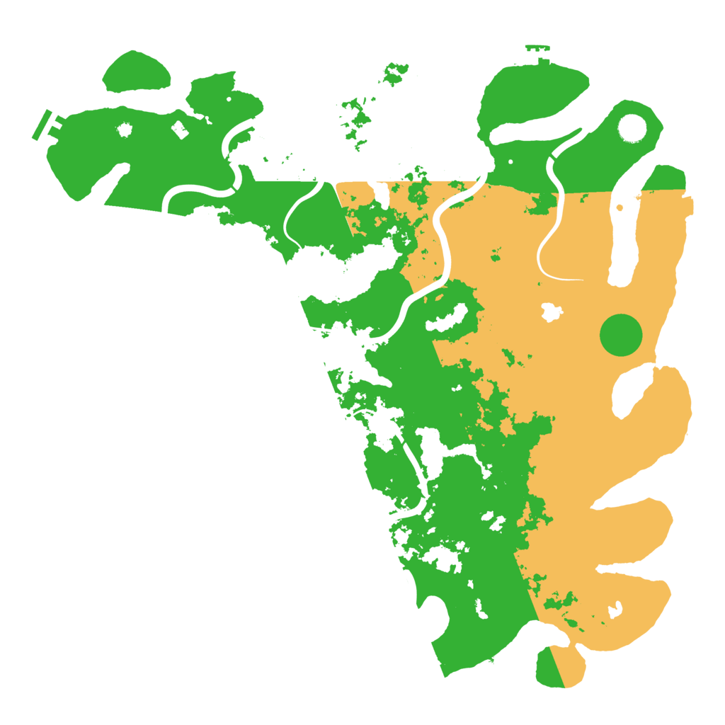 Biome Rust Map: Procedural Map, Size: 4500, Seed: 1284656