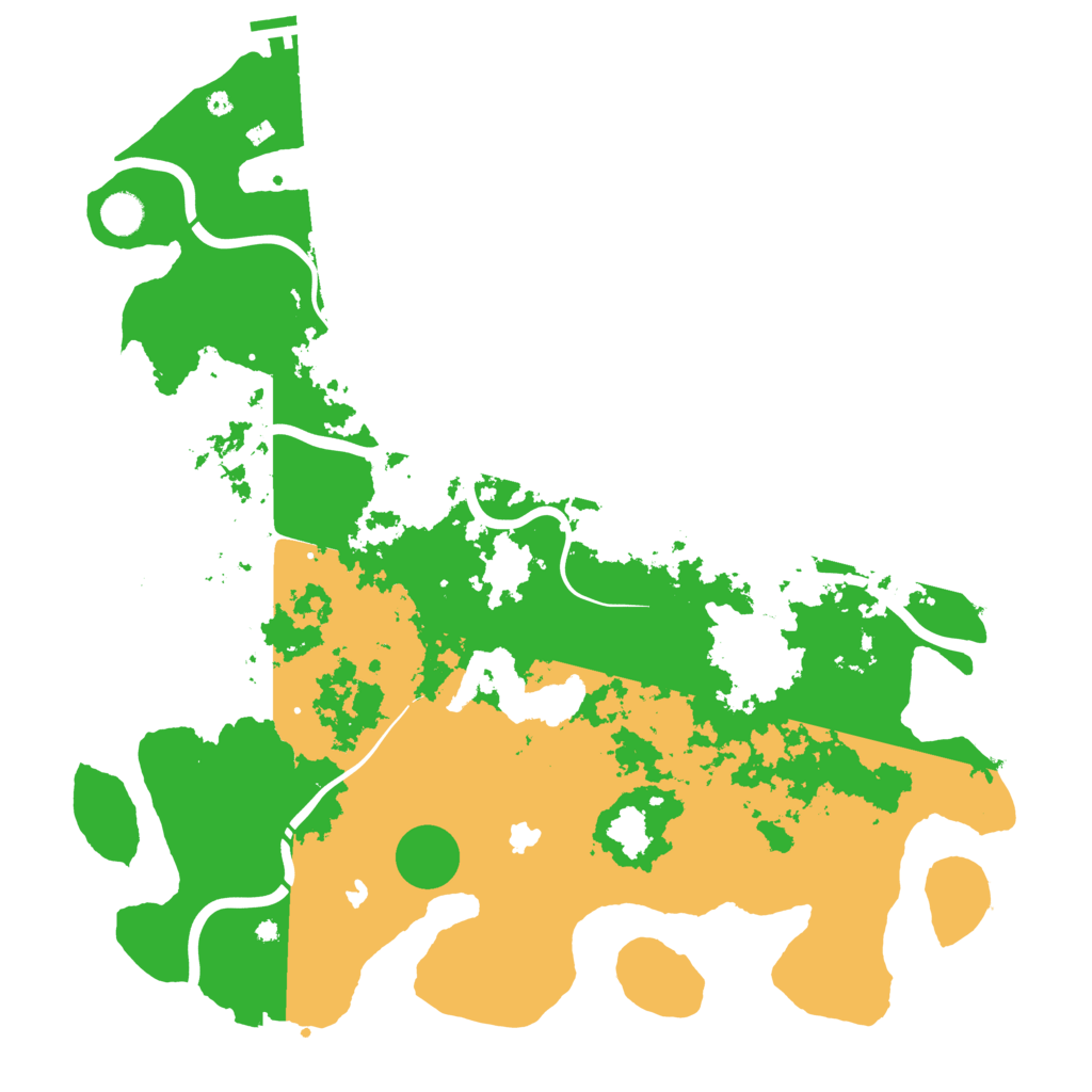 Biome Rust Map: Procedural Map, Size: 4500, Seed: 1136115423