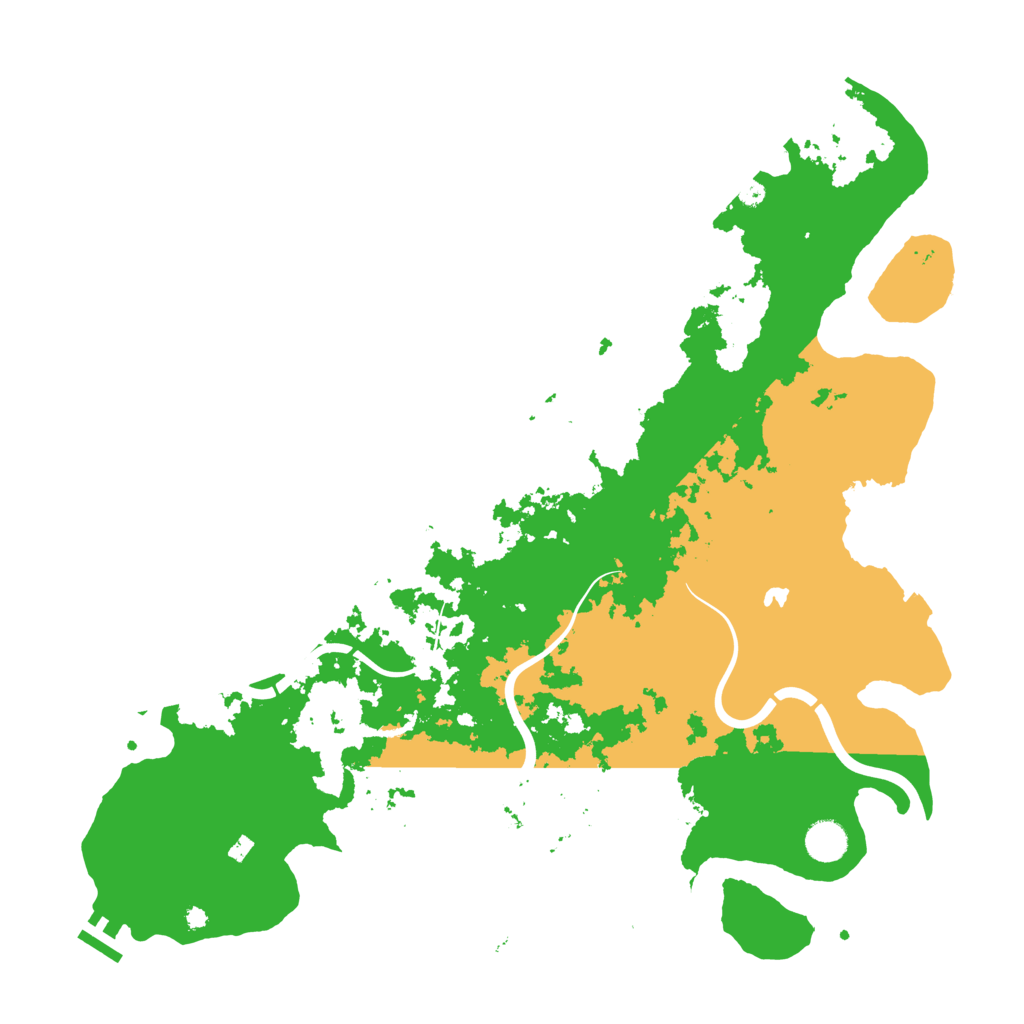 Biome Rust Map: Procedural Map, Size: 4300, Seed: 74257
