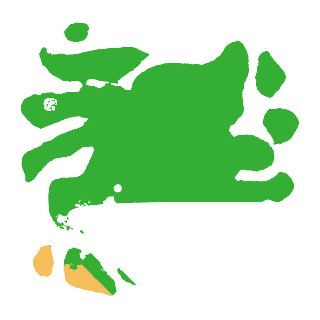 Biome Rust Map: Barren, Size: 3500, Seed: 246609965