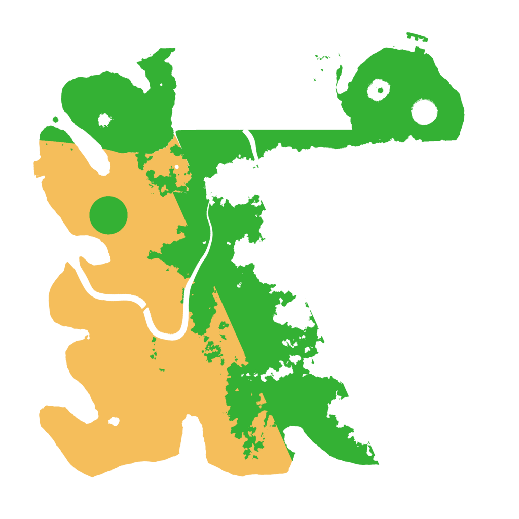 Biome Rust Map: Procedural Map, Size: 3600, Seed: 815509195