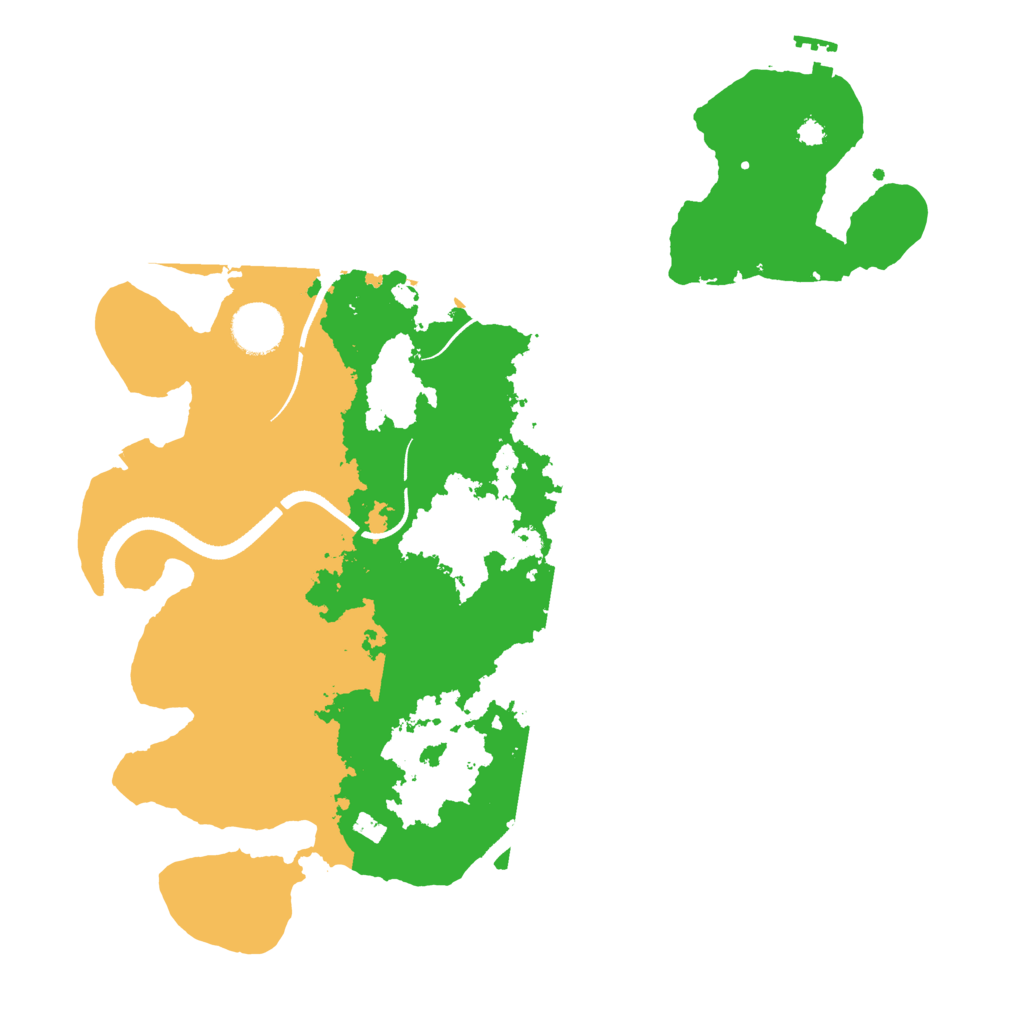 Biome Rust Map: Procedural Map, Size: 3500, Seed: 100563928