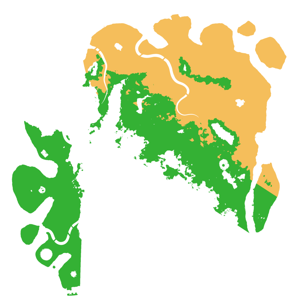 Biome Rust Map: Procedural Map, Size: 4500, Seed: 3800