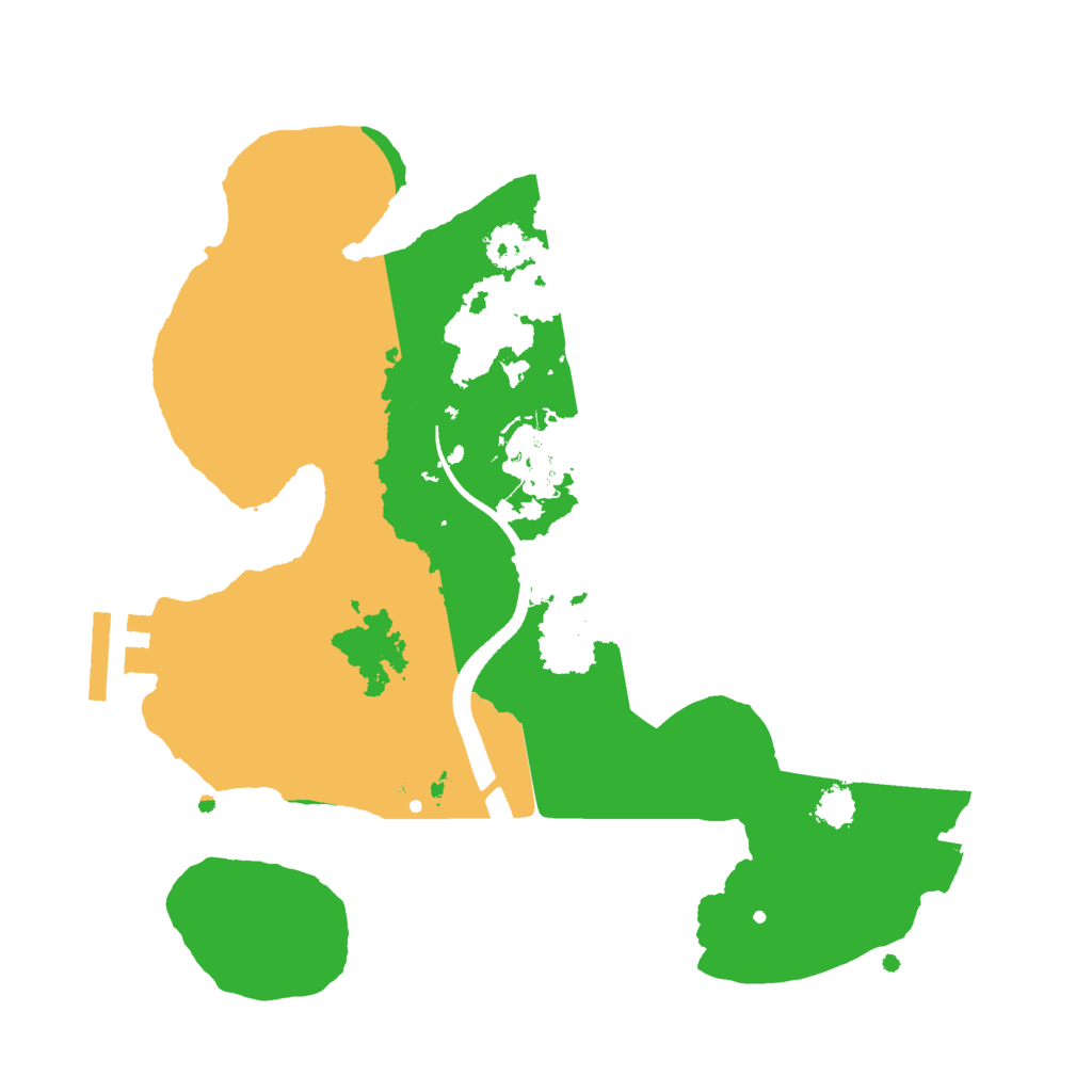 Biome Rust Map: Procedural Map, Size: 2500, Seed: 418667121