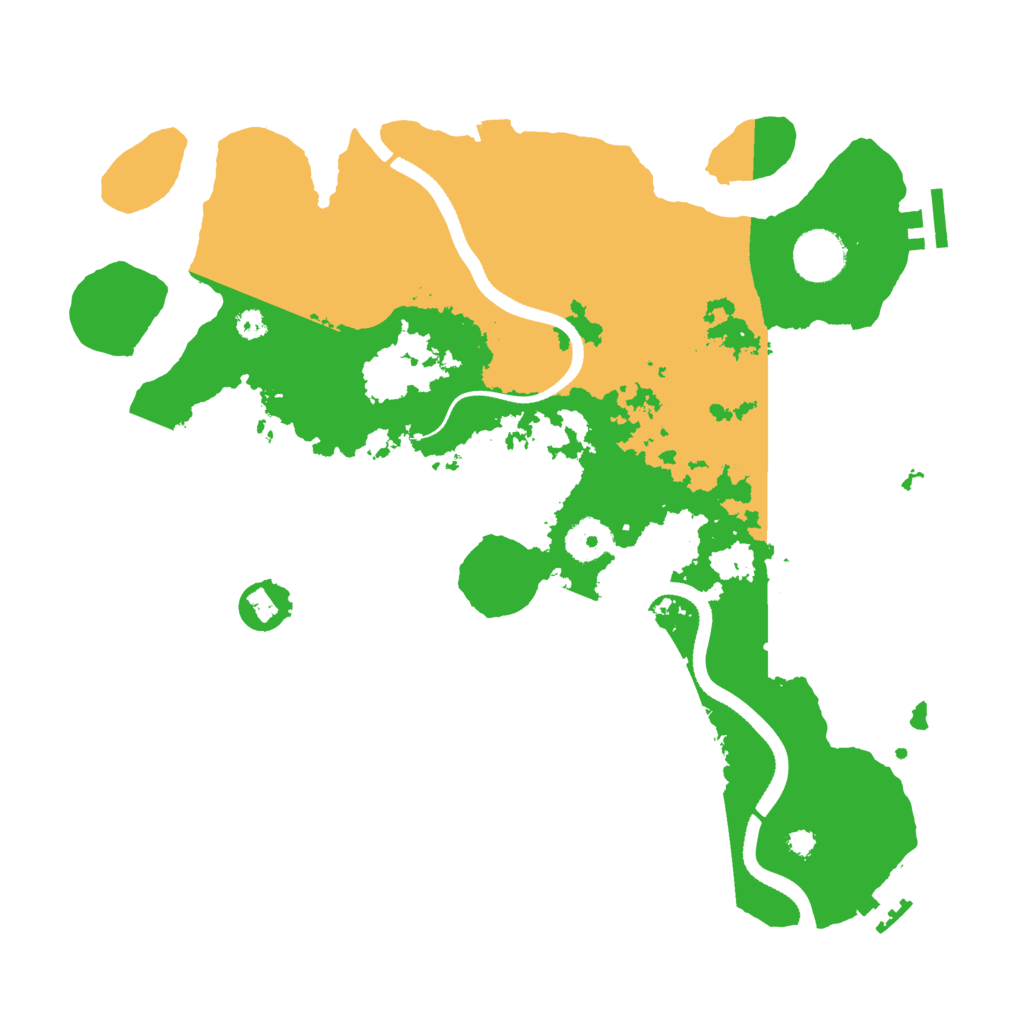 Biome Rust Map: Procedural Map, Size: 3500, Seed: 31779578