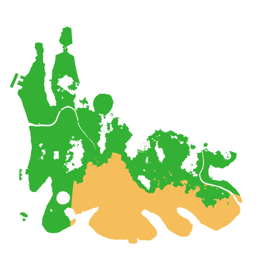 Biome Rust Map: Procedural Map, Size: 3500, Seed: 2032022931