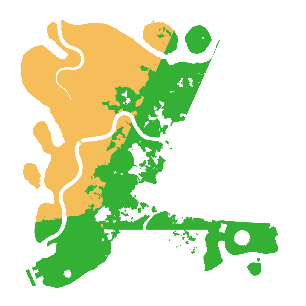 Biome Rust Map: Procedural Map, Size: 3500, Seed: 50295