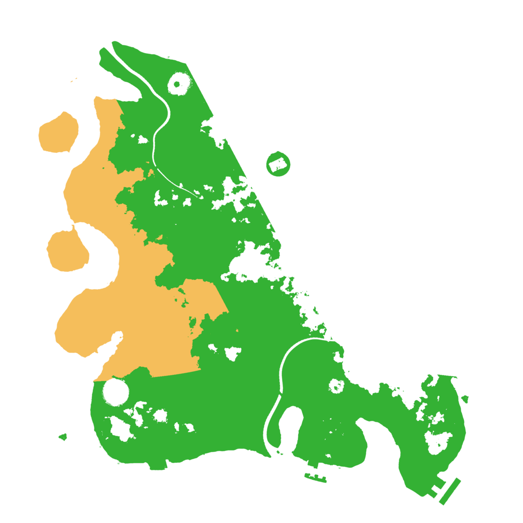Biome Rust Map: Procedural Map, Size: 3500, Seed: 5869107