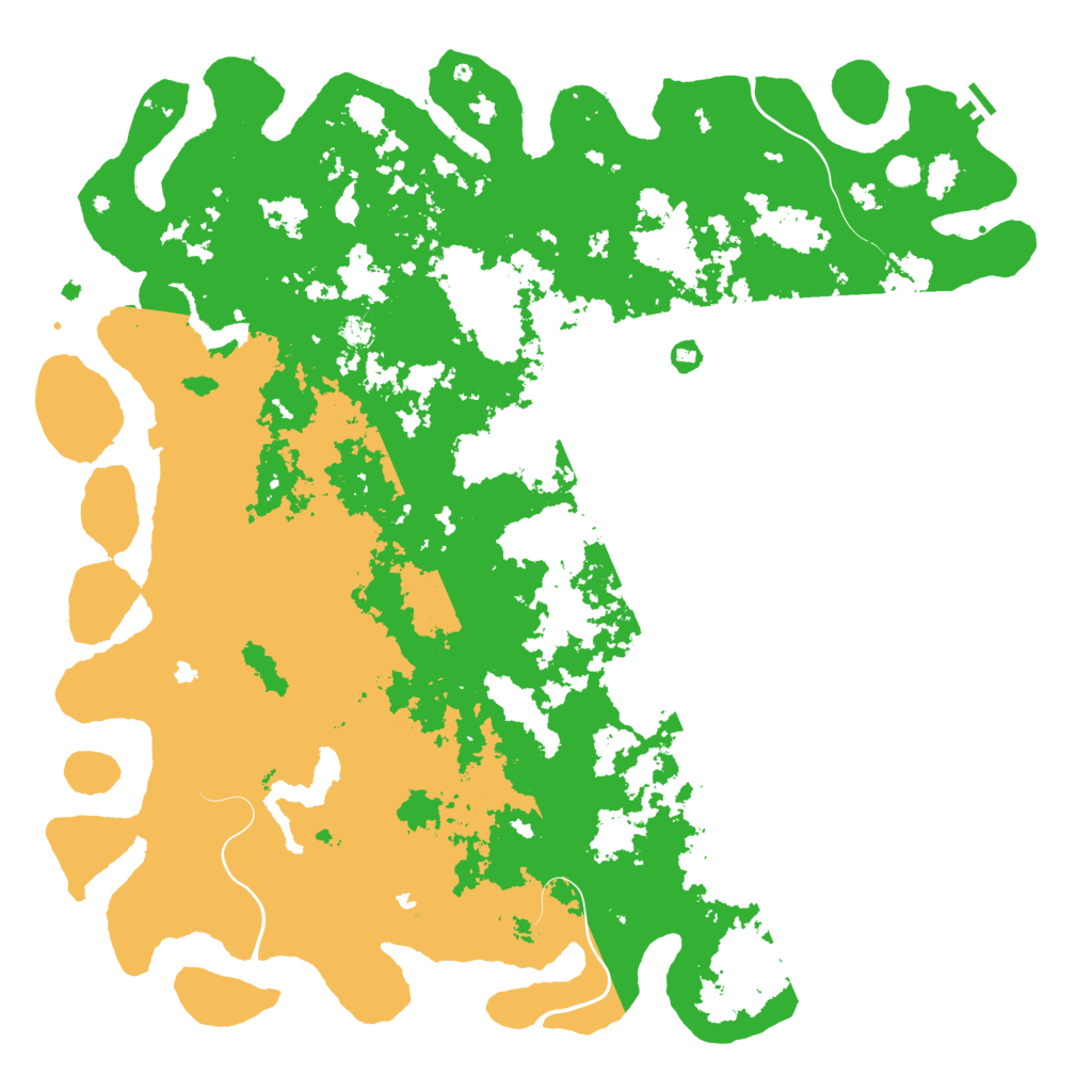 Biome Rust Map: Procedural Map, Size: 6000, Seed: 6815