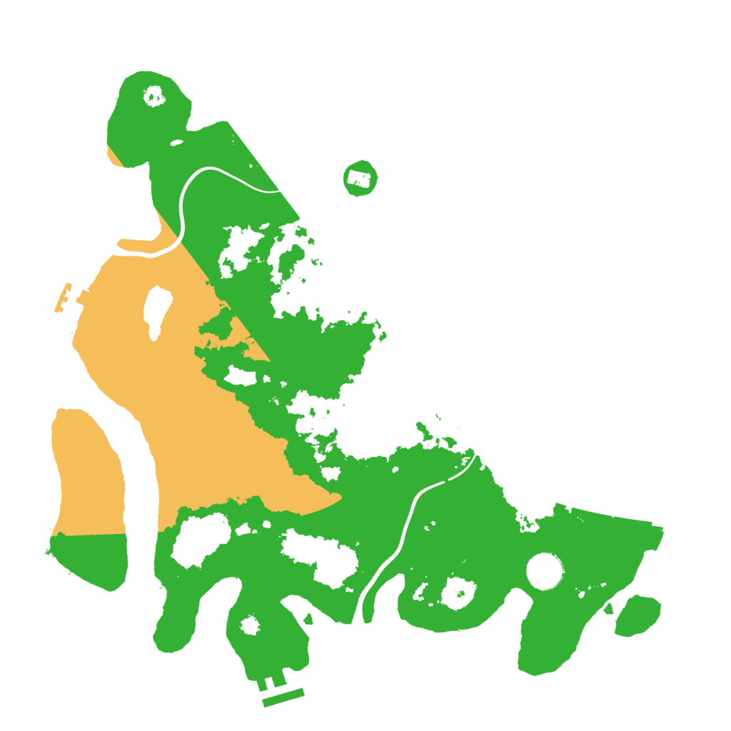 Biome Rust Map: Procedural Map, Size: 3500, Seed: 9875885