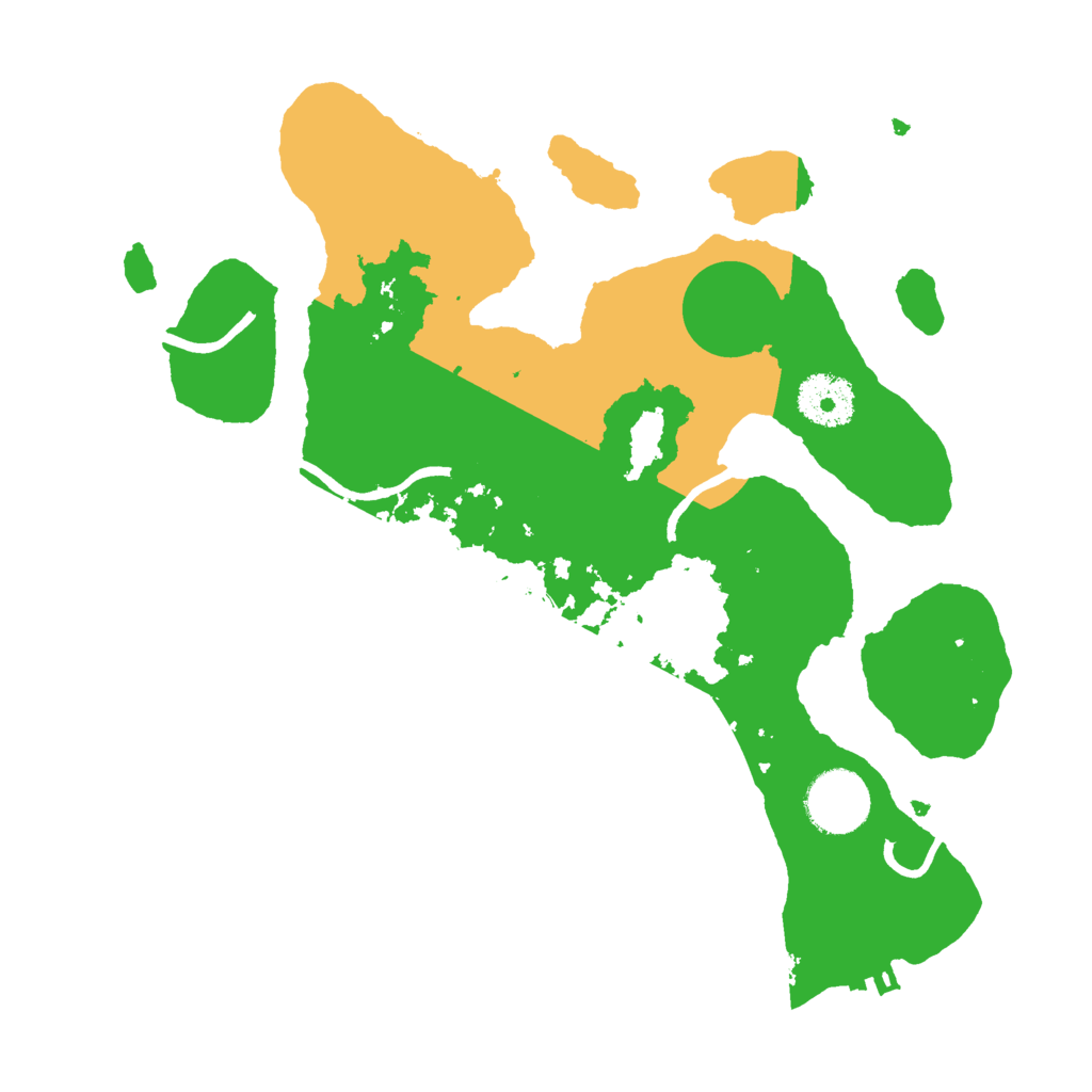 Biome Rust Map: Procedural Map, Size: 3000, Seed: 103525395