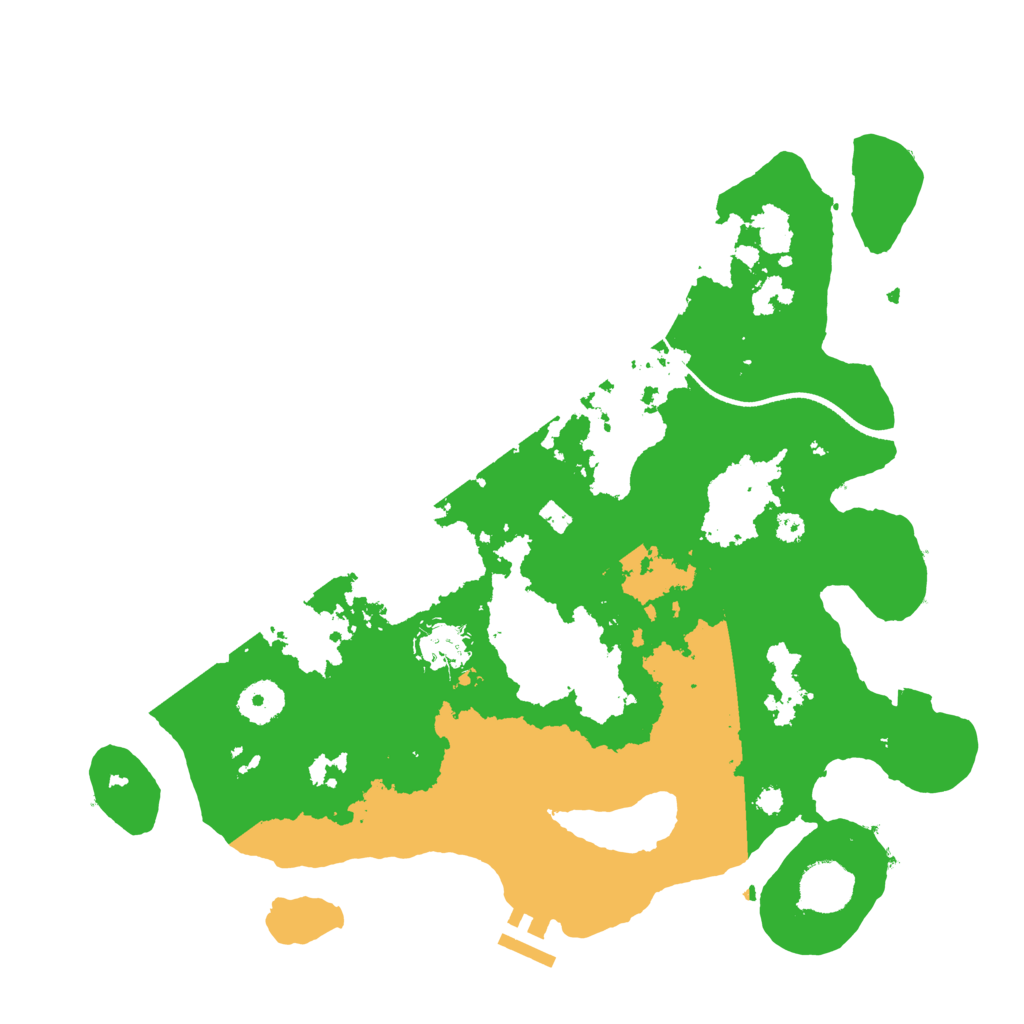 Biome Rust Map: Procedural Map, Size: 3500, Seed: 86274219