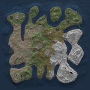 Thumbnail Rust Map: Procedural Map, Size: 3750, Seed: 852112225, 18 Monuments