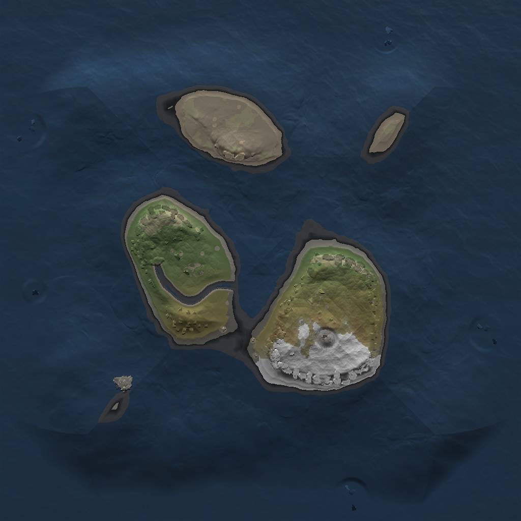 Rust Map: Procedural Map, Size: 1500, Seed: 6889797, 4 Monuments