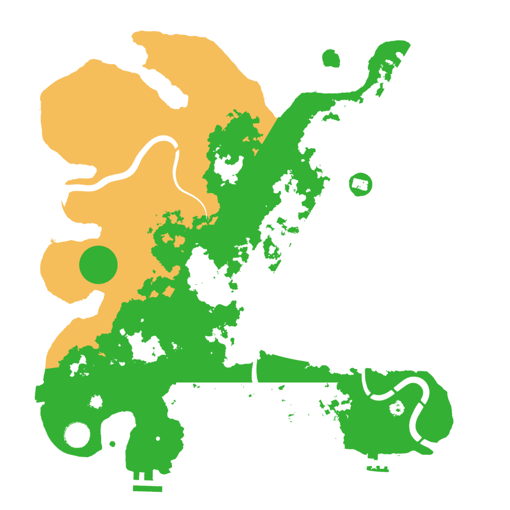 Biome Rust Map: Procedural Map, Size: 3520, Seed: 3520