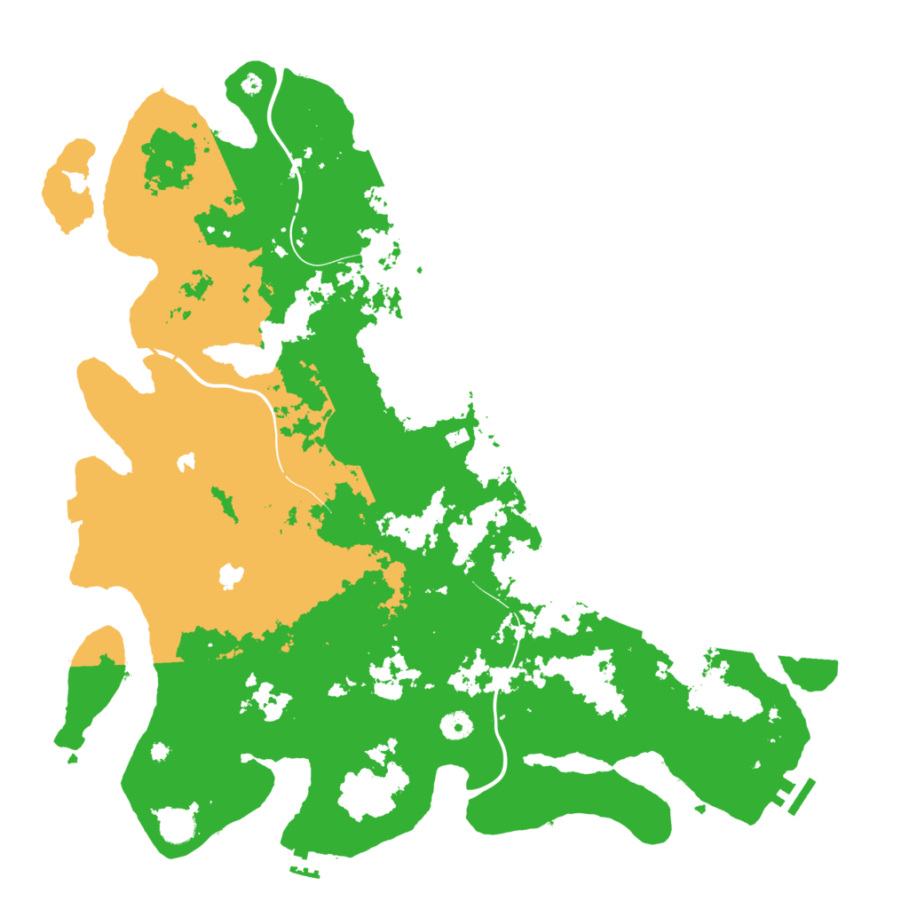 Biome Rust Map: Procedural Map, Size: 4500, Seed: 5004