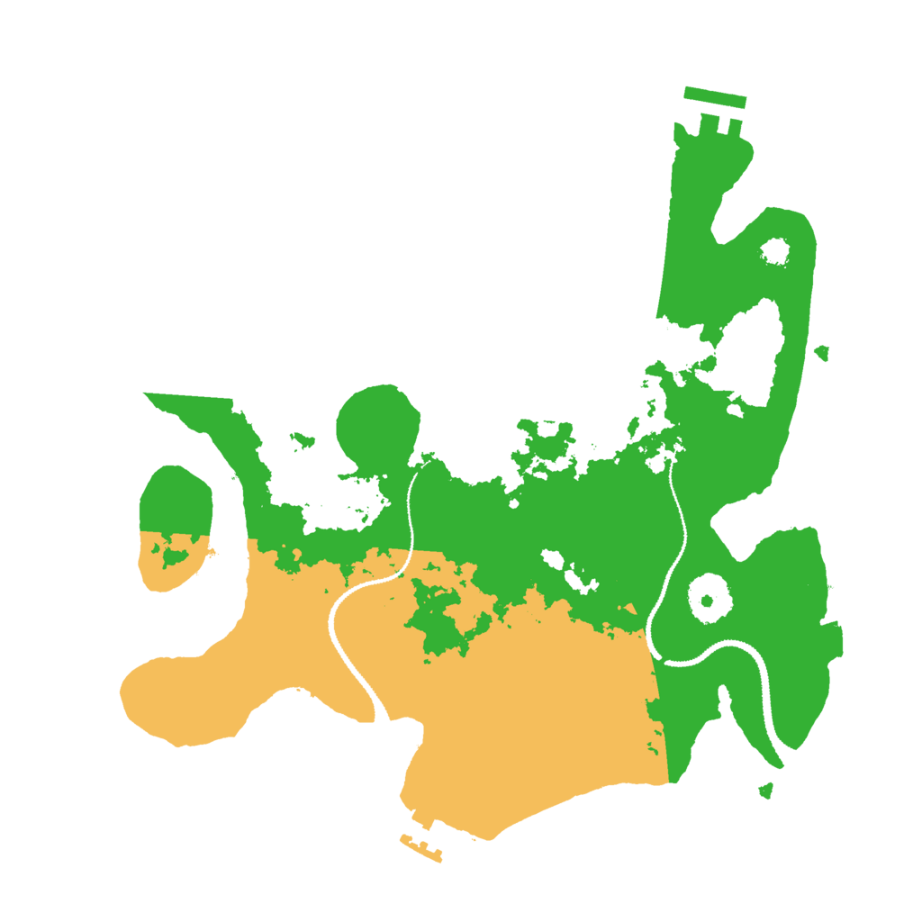 Biome Rust Map: Procedural Map, Size: 3000, Seed: 26619268