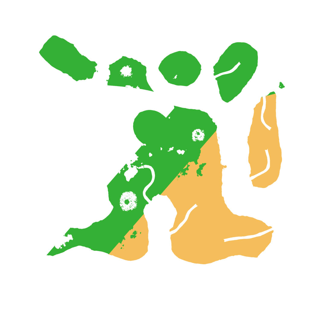 Biome Rust Map: Procedural Map, Size: 2500, Seed: 5684368