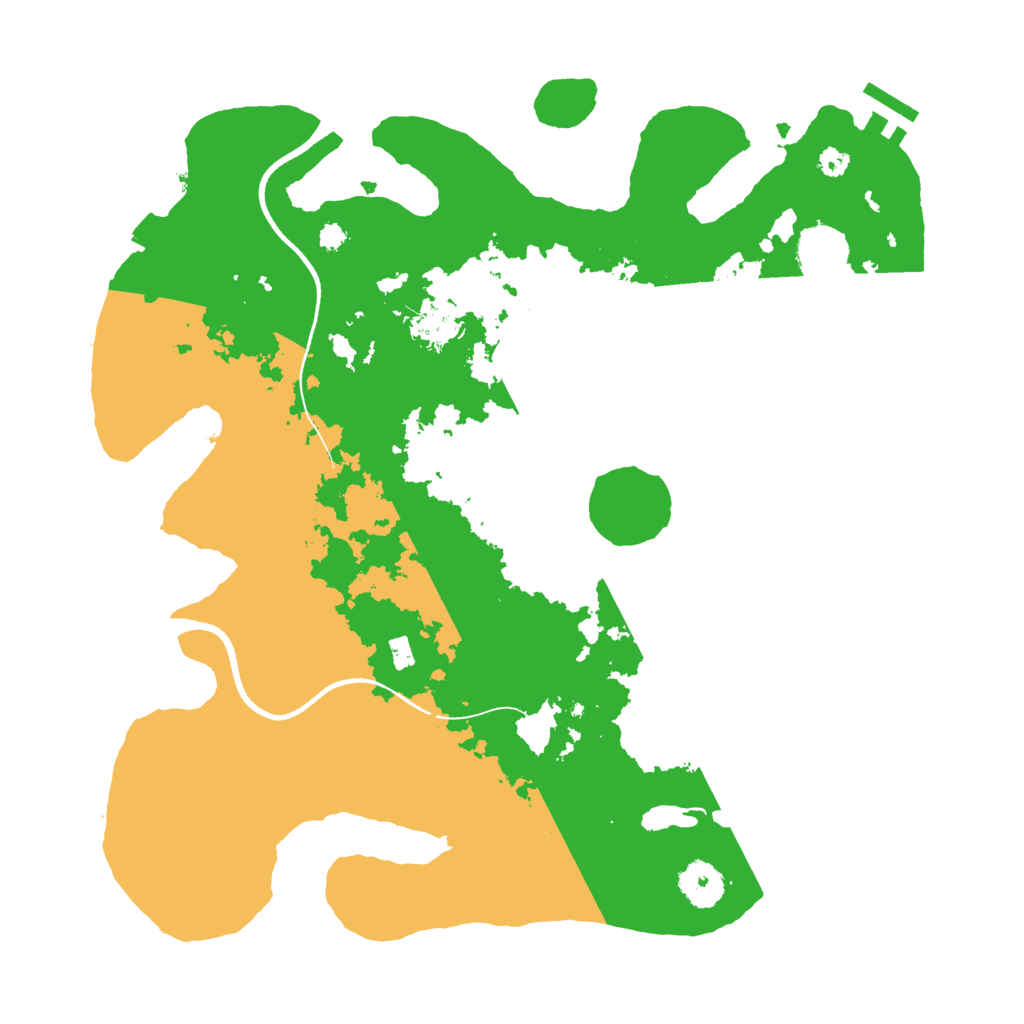Biome Rust Map: Procedural Map, Size: 3500, Seed: 1829638552