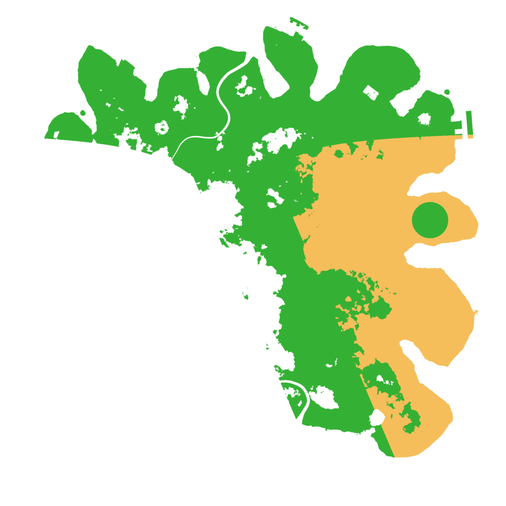 Biome Rust Map: Procedural Map, Size: 3700, Seed: 1285831415