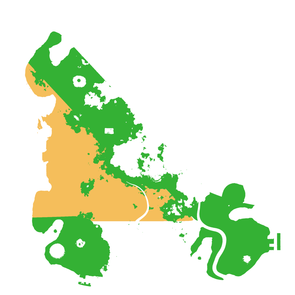 Biome Rust Map: Procedural Map, Size: 3500, Seed: 14822243
