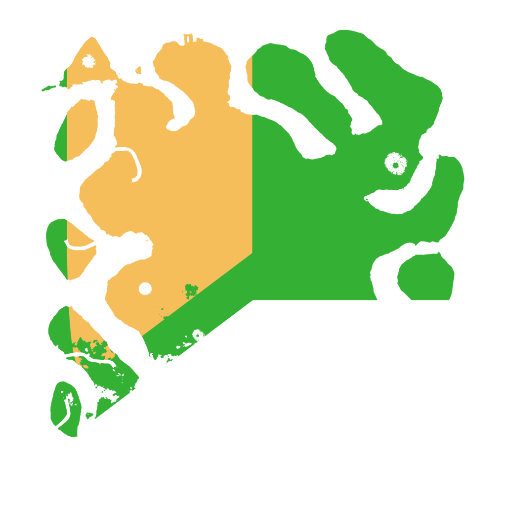 Biome Rust Map: Procedural Map, Size: 3500, Seed: 2588