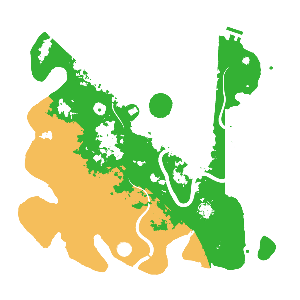 Biome Rust Map: Procedural Map, Size: 3600, Seed: 2132427487