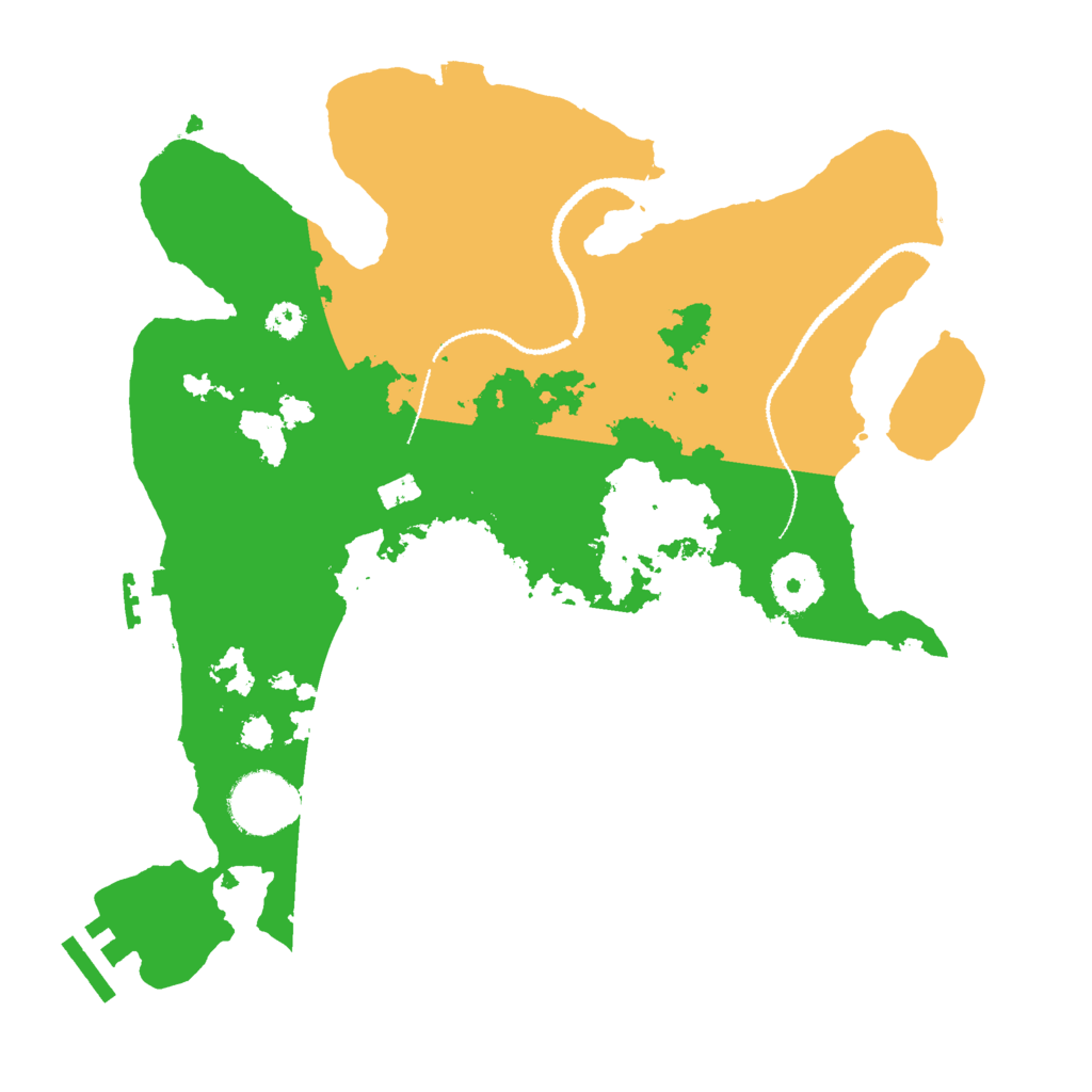 Biome Rust Map: Procedural Map, Size: 3000, Seed: 152968945