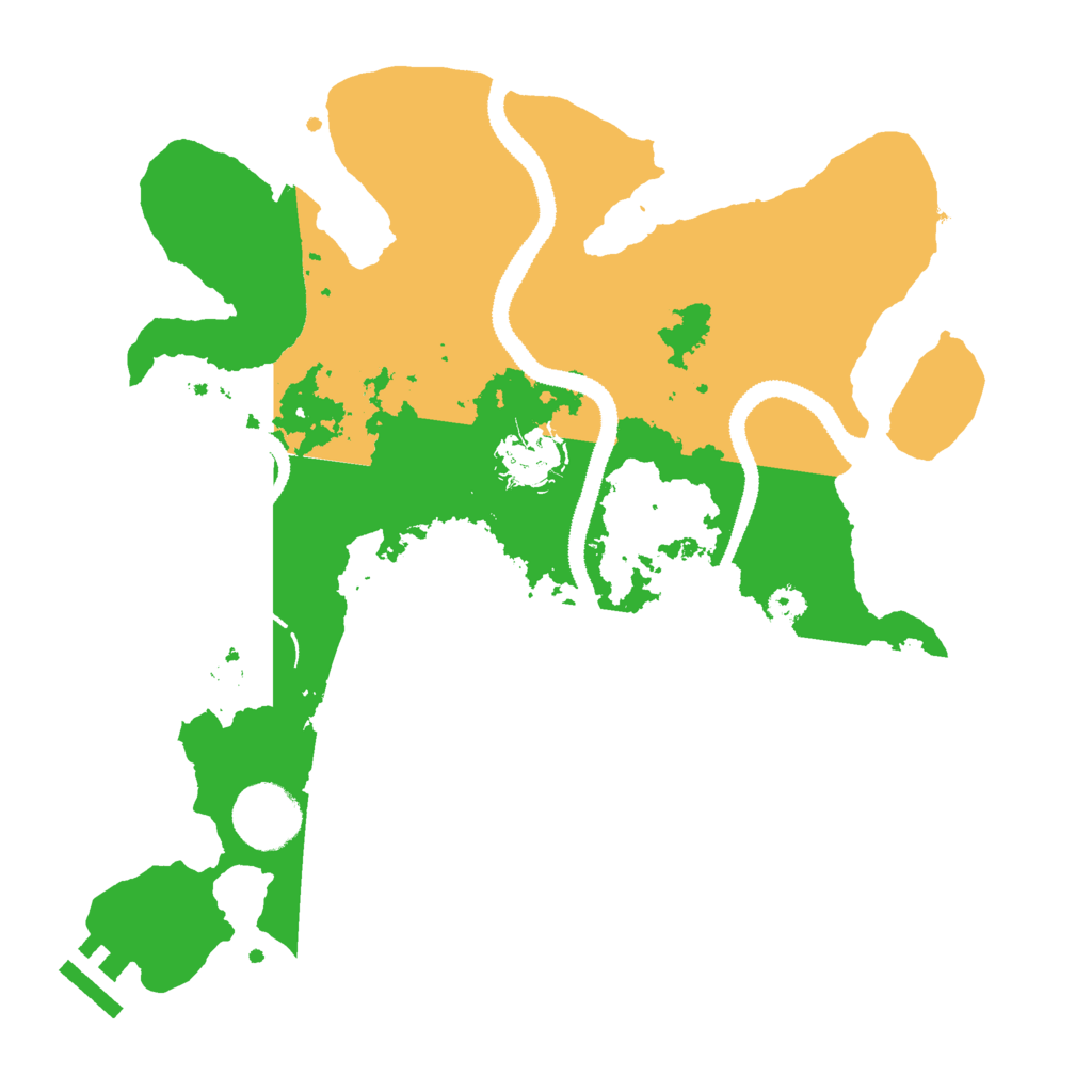 Biome Rust Map: Procedural Map, Size: 3000, Seed: 152968945