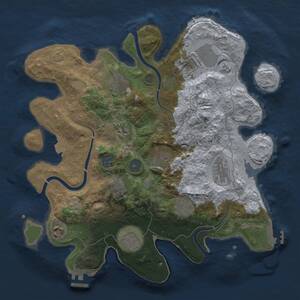 Thumbnail Rust Map: Procedural Map, Size: 3500, Seed: 2026, 18 Monuments