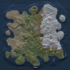 Thumbnail Rust Map: Procedural Map, Size: 3500, Seed: 2026, 13 Monuments