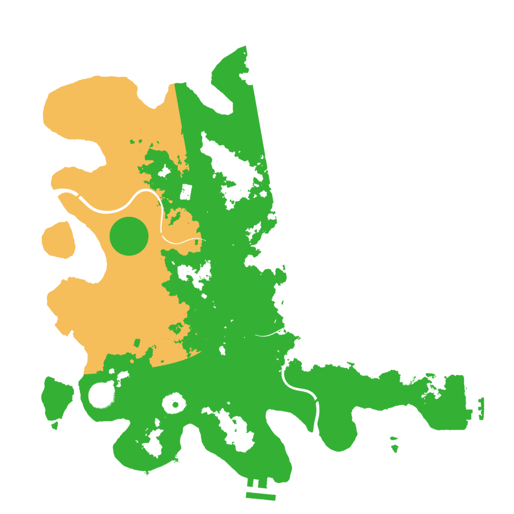 Biome Rust Map: Procedural Map, Size: 3500, Seed: 2026