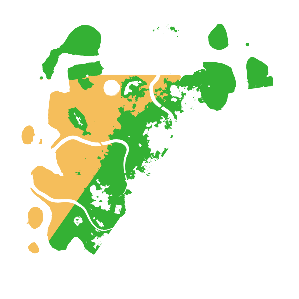 Biome Rust Map: Procedural Map, Size: 3500, Seed: 31455
