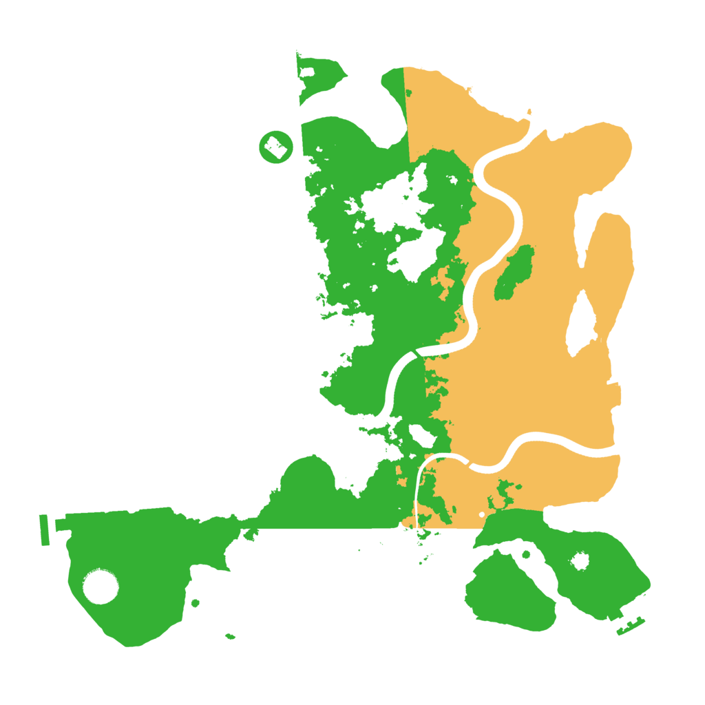 Biome Rust Map: Procedural Map, Size: 3550, Seed: 295481