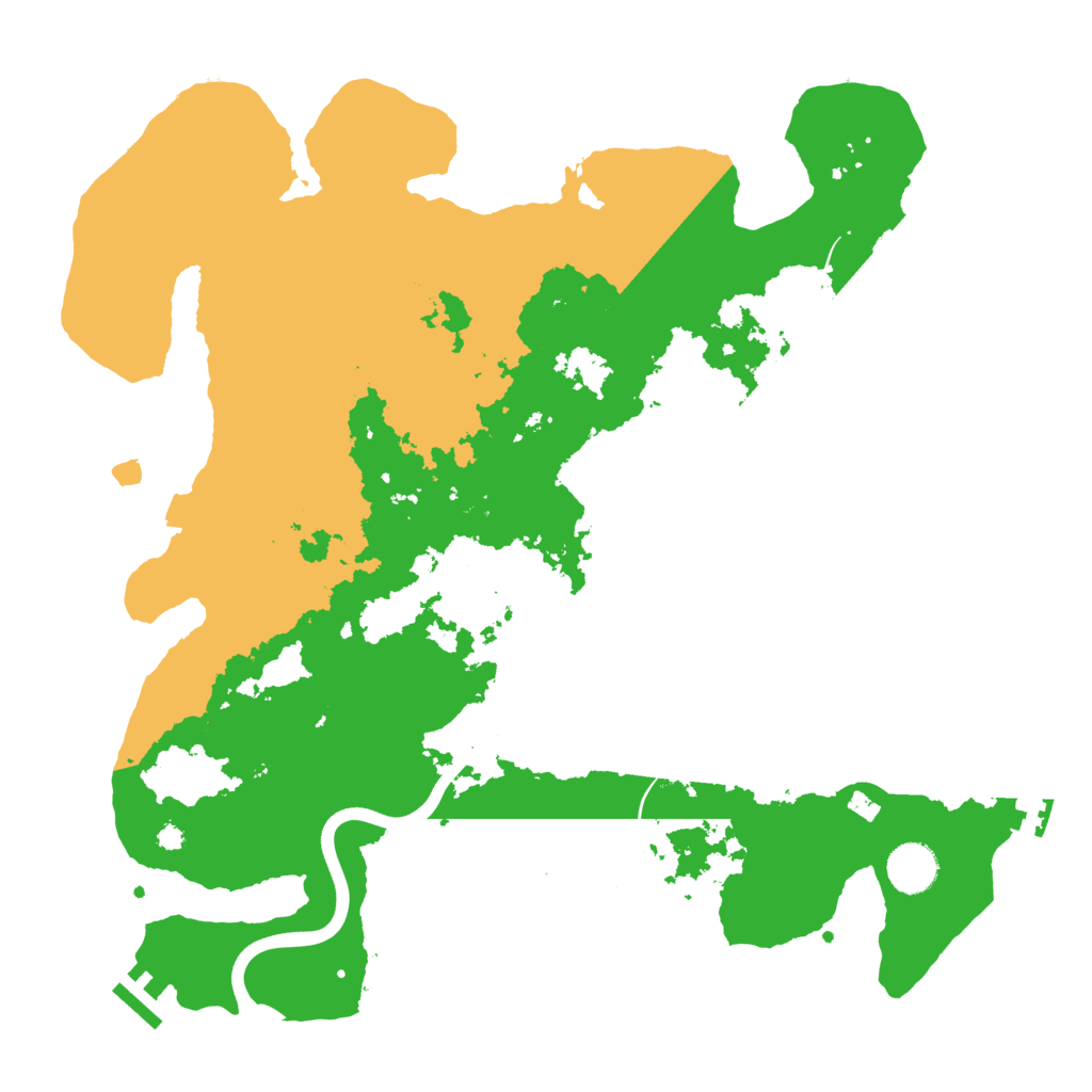 Biome Rust Map: Procedural Map, Size: 3800, Seed: 468762355