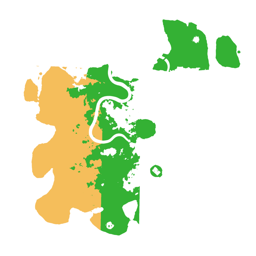 Biome Rust Map: Procedural Map, Size: 3500, Seed: 277431703