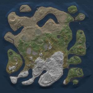 Thumbnail Rust Map: Procedural Map, Size: 4000, Seed: 329436648, 19 Monuments