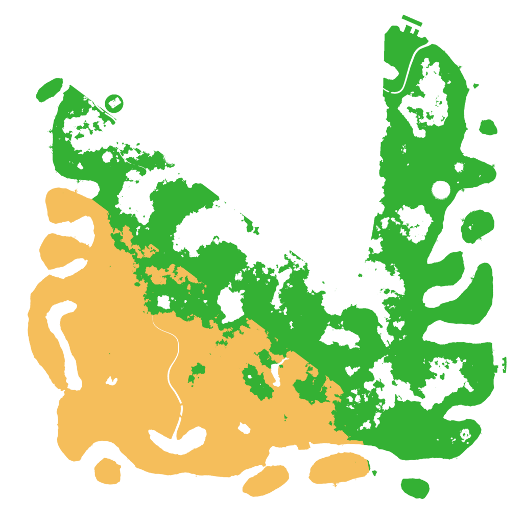 Biome Rust Map: Procedural Map, Size: 5000, Seed: 7233190