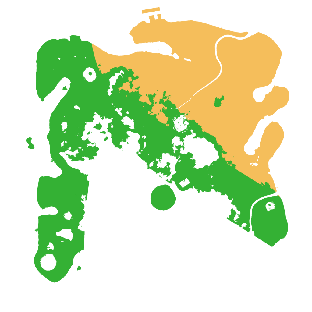 Biome Rust Map: Procedural Map, Size: 3500, Seed: 660237444