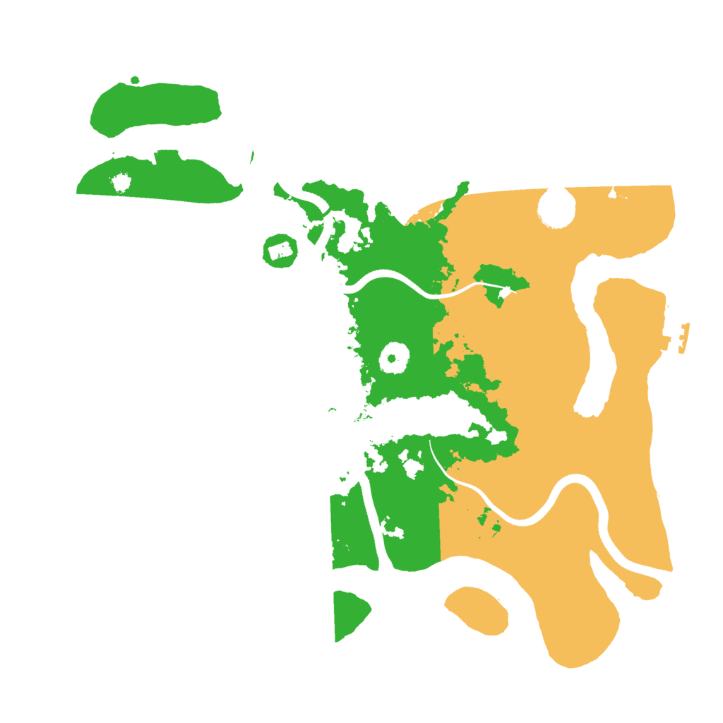 Biome Rust Map: Procedural Map, Size: 3500, Seed: 106404658