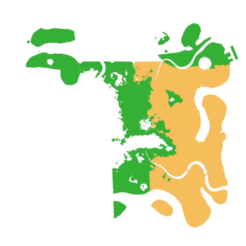 Biome Rust Map: Procedural Map, Size: 3500, Seed: 106404658