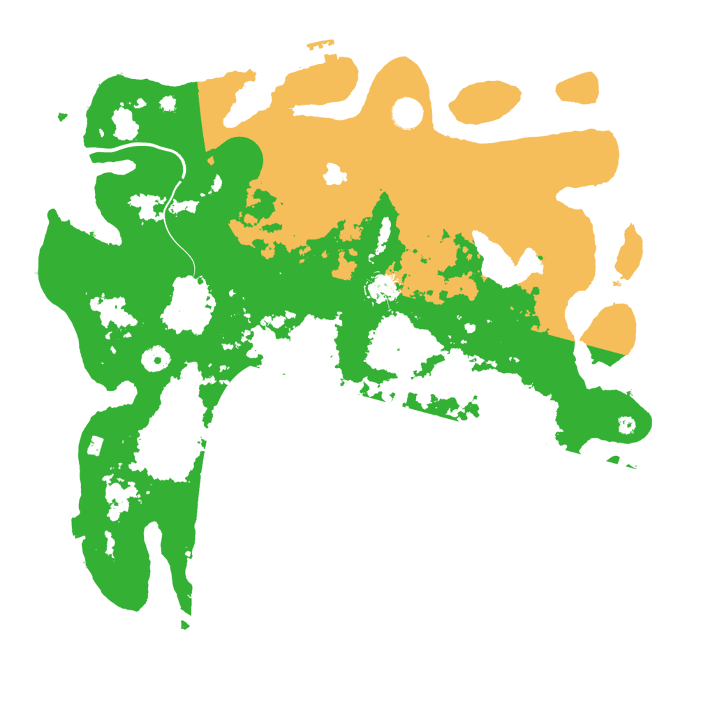 Biome Rust Map: Procedural Map, Size: 4000, Seed: 614992