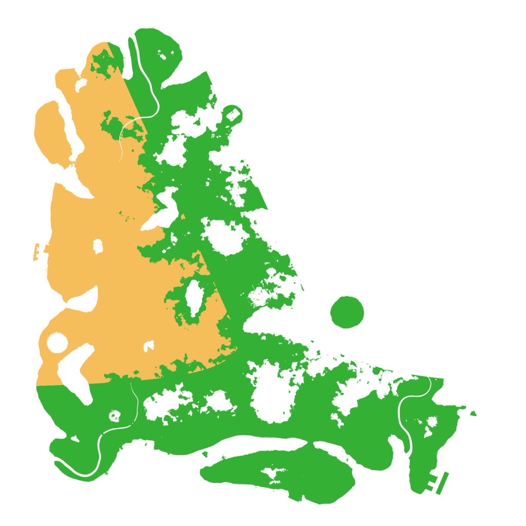 Biome Rust Map: Procedural Map, Size: 4500, Seed: 5485321