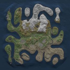 Thumbnail Rust Map: Procedural Map, Size: 3500, Seed: 1262621393, 15 Monuments