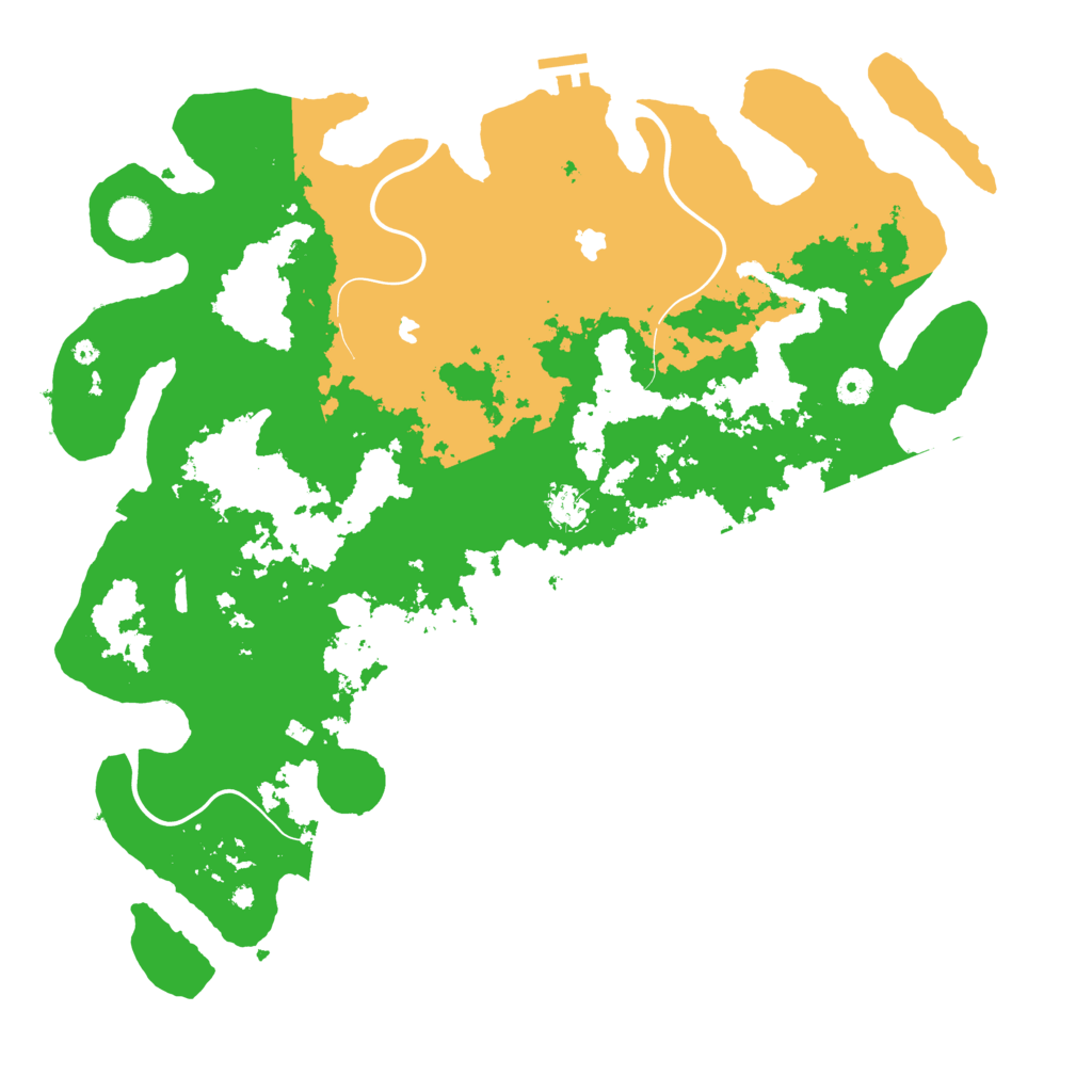 Biome Rust Map: Procedural Map, Size: 4500, Seed: 191121