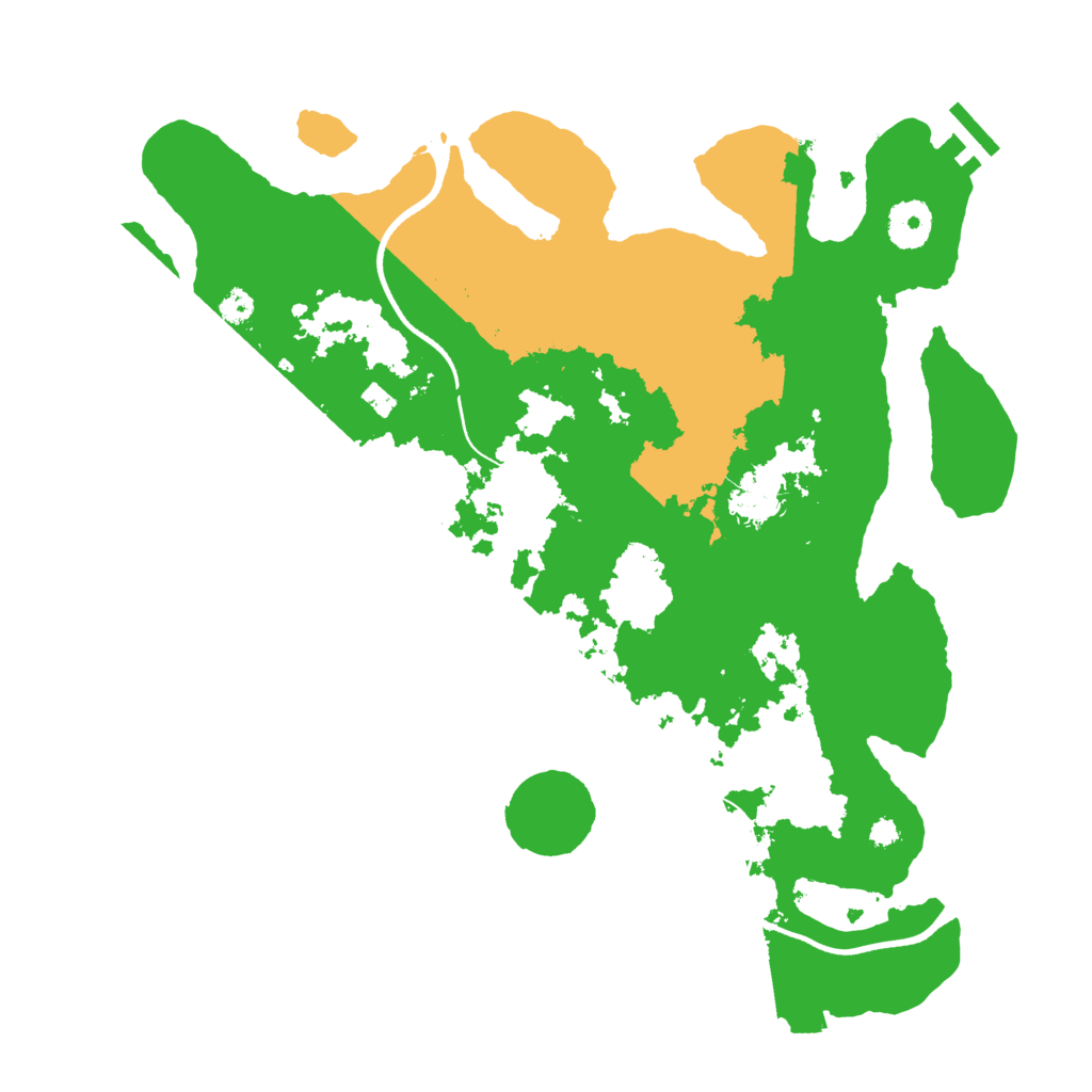 Biome Rust Map: Procedural Map, Size: 3500, Seed: 2029955848